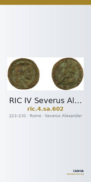 RIC IV Severus Alexander 602 — CANOA