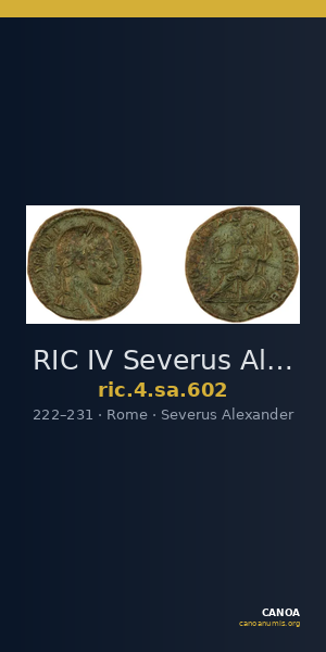 RIC IV Severus Alexander 602 — CANOA
