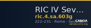RIC IV Severus Alexander 603g — CANOA