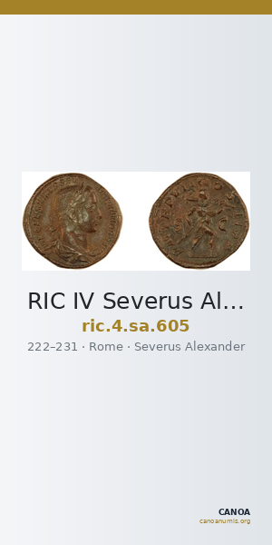 RIC IV Severus Alexander 605 — CANOA