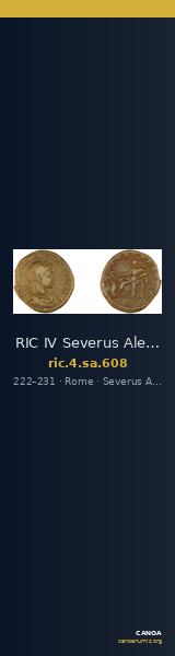 RIC IV Severus Alexander 608 — CANOA