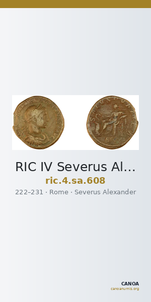 RIC IV Severus Alexander 608 — CANOA