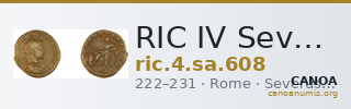 RIC IV Severus Alexander 608 — CANOA