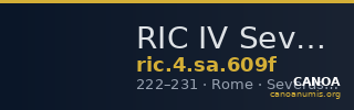 RIC IV Severus Alexander 609f — CANOA