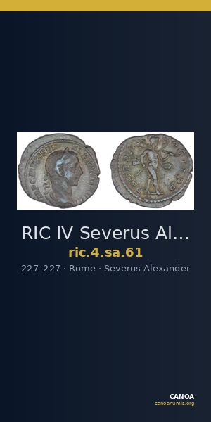 RIC IV Severus Alexander 61 — CANOA