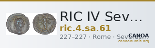 RIC IV Severus Alexander 61 — CANOA