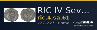 RIC IV Severus Alexander 61 — CANOA