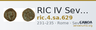 RIC IV Severus Alexander 629 — CANOA