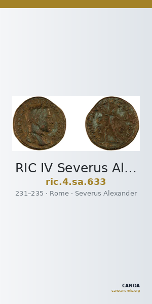 RIC IV Severus Alexander 633 — CANOA