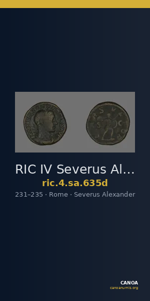 RIC IV Severus Alexander 635d — CANOA