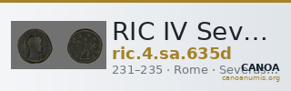 RIC IV Severus Alexander 635d — CANOA