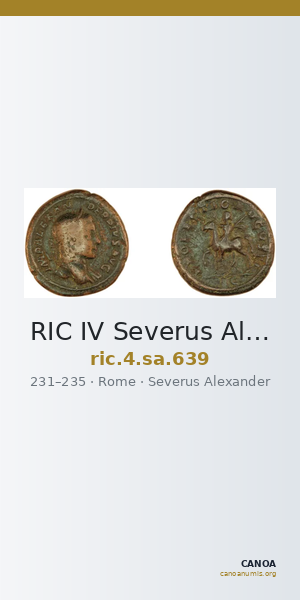 RIC IV Severus Alexander 639 — CANOA