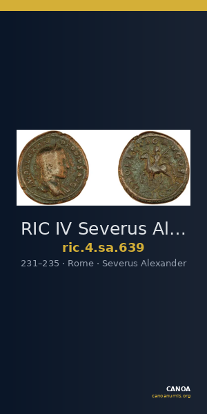 RIC IV Severus Alexander 639 — CANOA