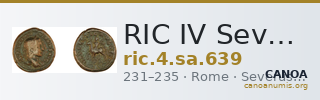 RIC IV Severus Alexander 639 — CANOA