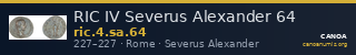 RIC IV Severus Alexander 64 — CANOA