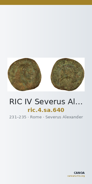 RIC IV Severus Alexander 640 — CANOA