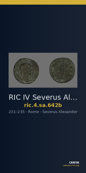 RIC IV Severus Alexander 642b — CANOA