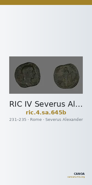 RIC IV Severus Alexander 645b — CANOA