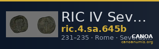 RIC IV Severus Alexander 645b — CANOA