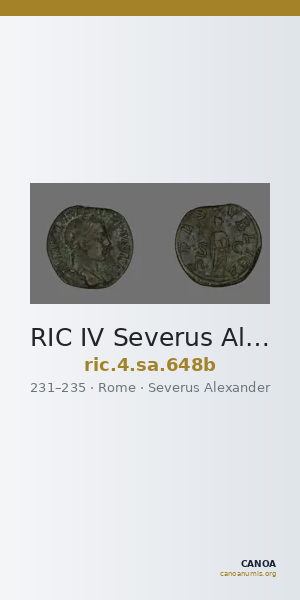 RIC IV Severus Alexander 648b — CANOA