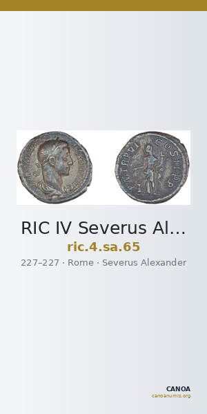 RIC IV Severus Alexander 65 — CANOA