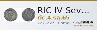 RIC IV Severus Alexander 65 — CANOA