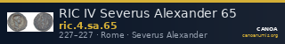RIC IV Severus Alexander 65 — CANOA