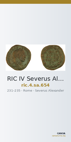 RIC IV Severus Alexander 654 — CANOA