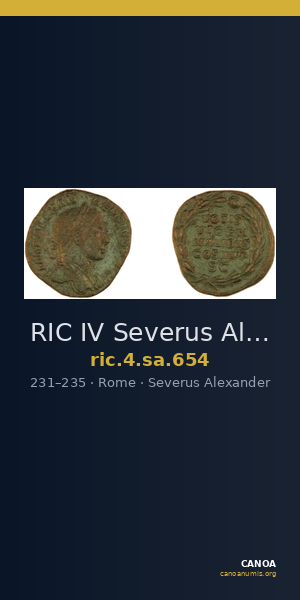 RIC IV Severus Alexander 654 — CANOA