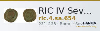 RIC IV Severus Alexander 654 — CANOA