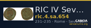 RIC IV Severus Alexander 654 — CANOA