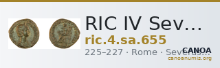 RIC IV Severus Alexander 655 — CANOA
