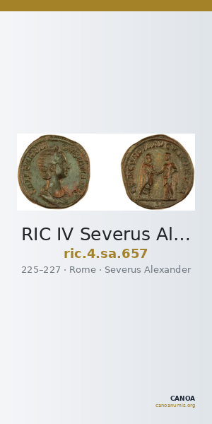 RIC IV Severus Alexander 657 — CANOA