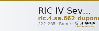 RIC IV Severus Alexander 662 (dupondius) — CANOA