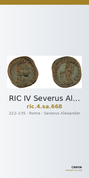 RIC IV Severus Alexander 668 — CANOA