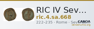 RIC IV Severus Alexander 668 — CANOA
