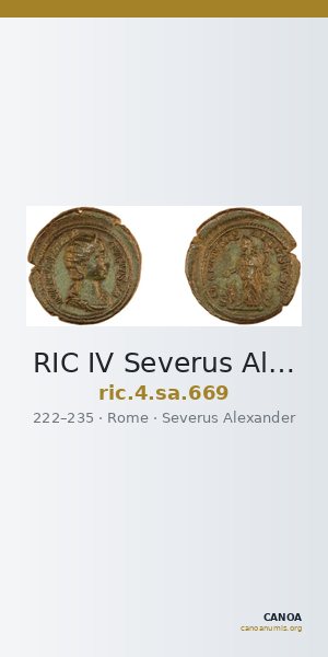 RIC IV Severus Alexander 669 — CANOA