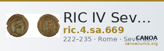 RIC IV Severus Alexander 669 — CANOA
