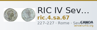 RIC IV Severus Alexander 67 — CANOA