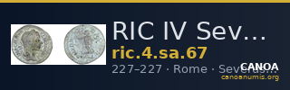 RIC IV Severus Alexander 67 — CANOA