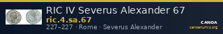 RIC IV Severus Alexander 67 — CANOA