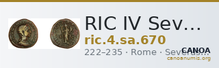 RIC IV Severus Alexander 670 — CANOA