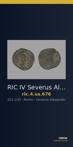 RIC IV Severus Alexander 676 — CANOA