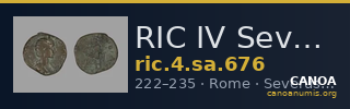 RIC IV Severus Alexander 676 — CANOA