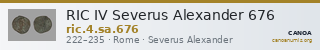 RIC IV Severus Alexander 676 — CANOA