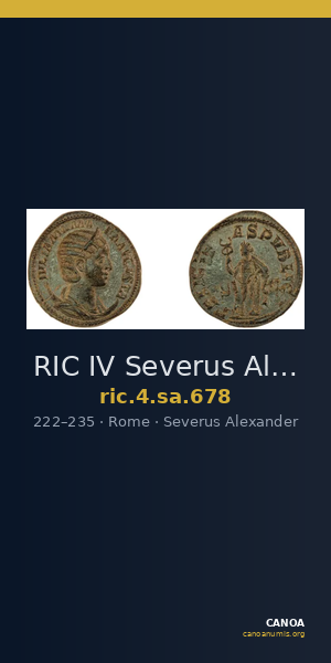 RIC IV Severus Alexander 678 — CANOA