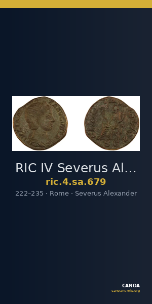 RIC IV Severus Alexander 679 — CANOA