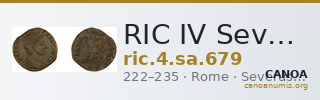 RIC IV Severus Alexander 679 — CANOA