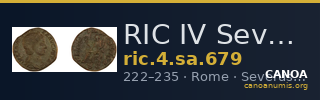 RIC IV Severus Alexander 679 — CANOA