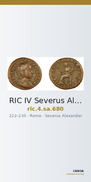 RIC IV Severus Alexander 680 — CANOA